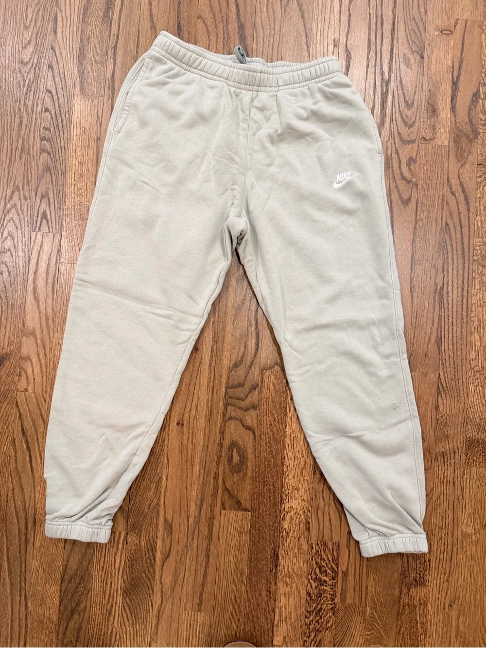 Nike Mint Green Fleece Joggers with White Logo